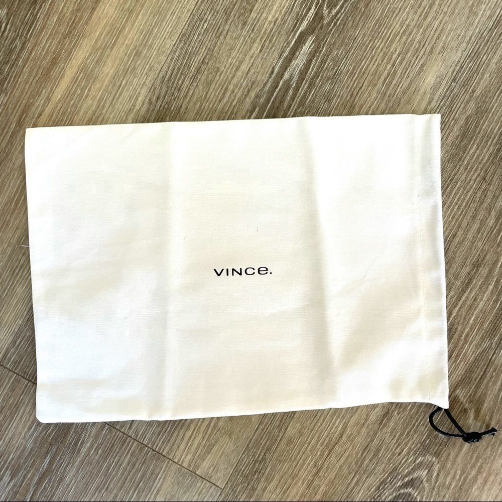 Vince white small drawstring dust bag